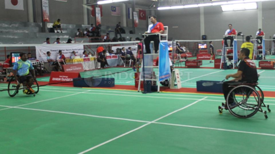 Salah satu pertandingan di ajang Indonesia Para Badminton Championship. - INDOSPORT
